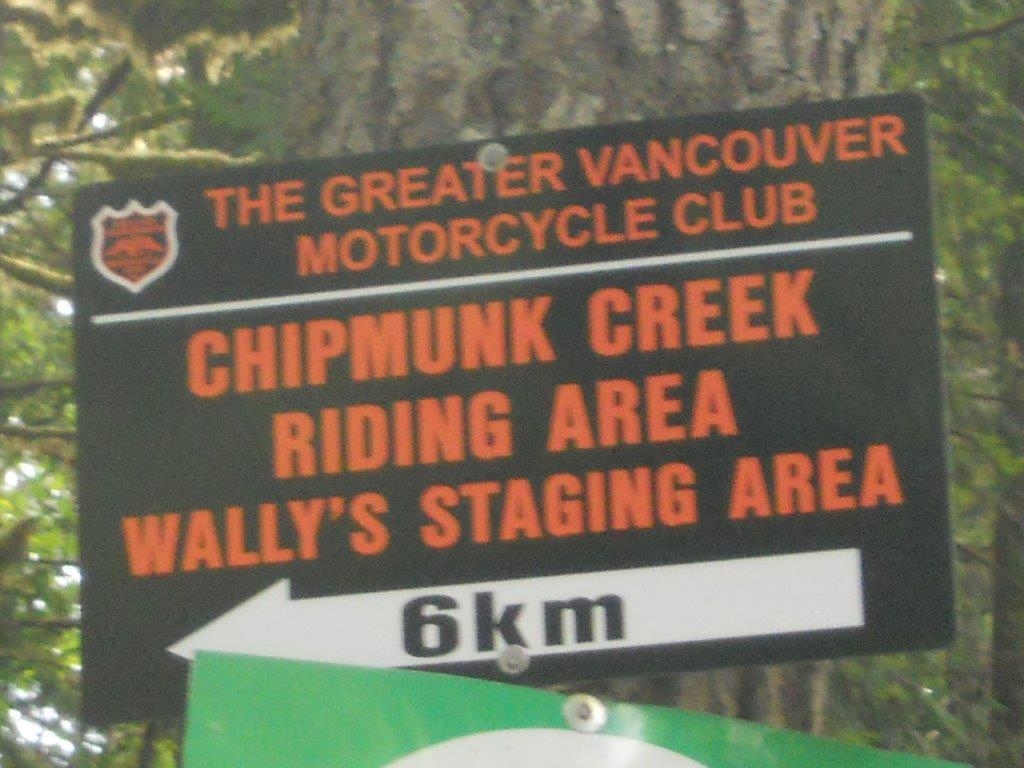 Foley Lake road sign to Wallys staging area, almost there!